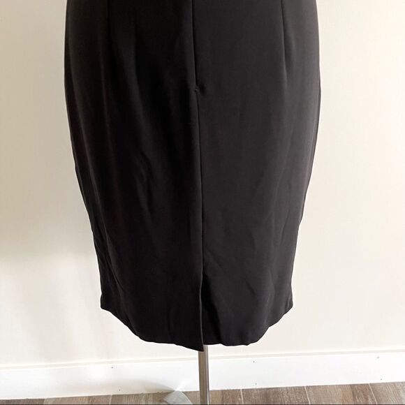 JS Collection Black Cap Sleeve Waist Black Dress - Picture 7 of 9